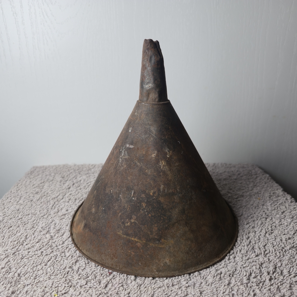 Large Vintage Metal Funnel